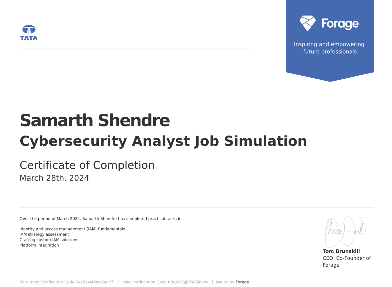 Cyber Security TCS Job Simulation